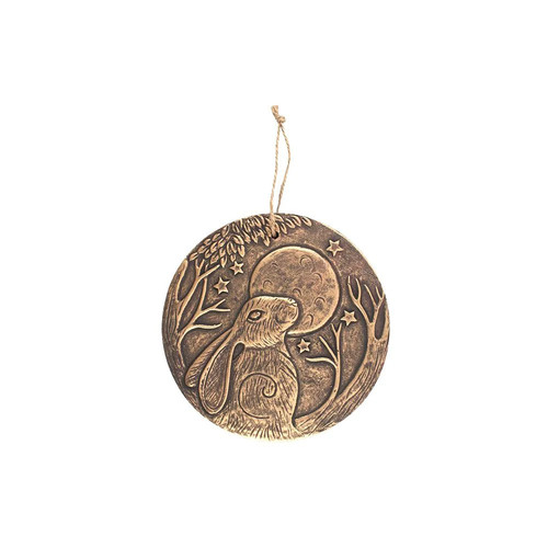 Moon gazing hare - gazing, plaque