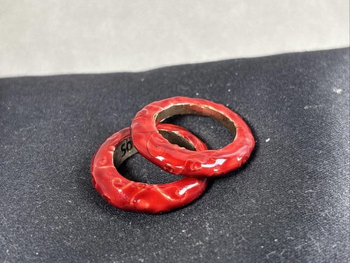Pilgrim jewellery deep - deep, red