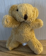 TEDDY BEAR Miniature 8cm Vintage (?) Brown Faux Fur VGC