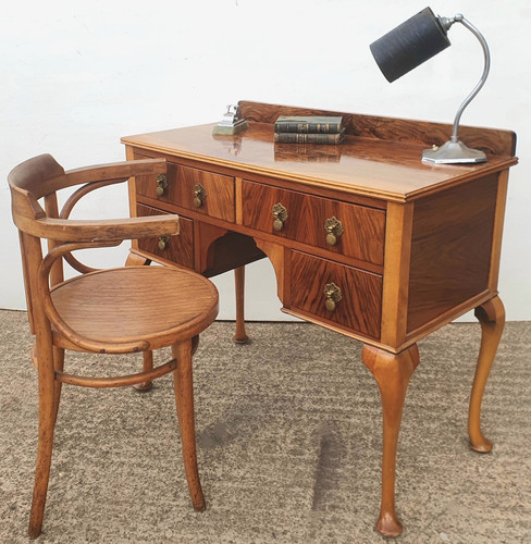 Art deco walnut lowboy - walnut,