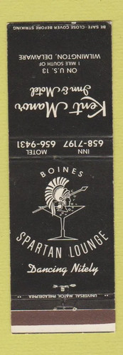 Matchbook cover kent - matchbook, manor