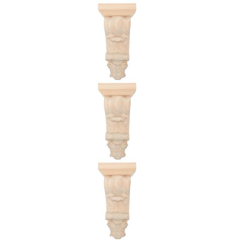 3pcs wood corbel wooden shelf - wood,