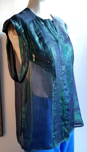Iridescent metallic vintage - metallic,