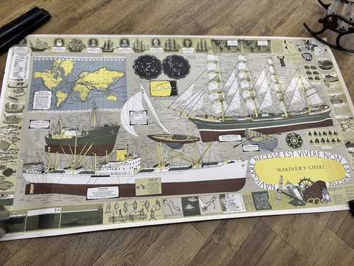 Vintage mariner chart - mariner’s,