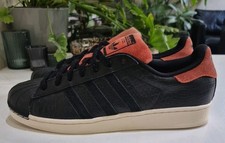 ADIDAS SUPERSTAR 80'S "LDN" ORIGINALS. SIZE 9.5 UK TRAINERS. BLACK/WHT/RD *2014*