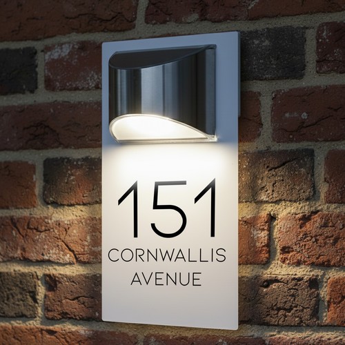 Personalised door number - door,