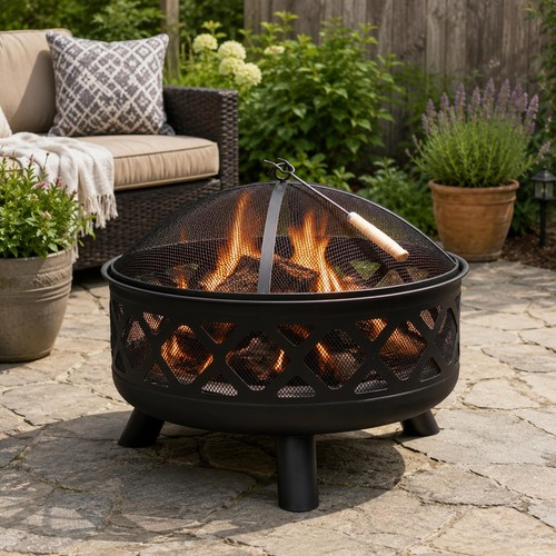 Large round fire - round, pit