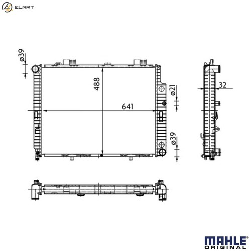 Radiator engine cooling 309 - radiator,