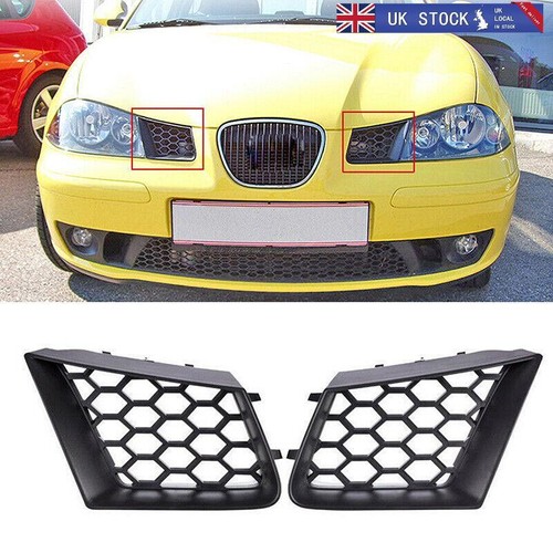 Pair front bumper upper black - pair,