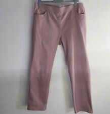 Raphaela By Brax 22 Short Trousers Slim Pull On Dusty Pink 22S Inside Leg 28" 