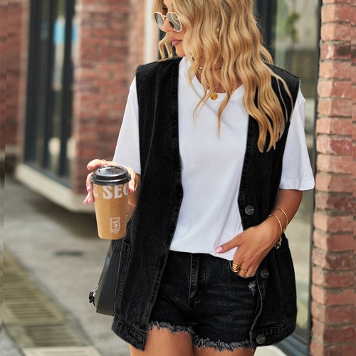 Denim jacket ladies jeans coat - denim,