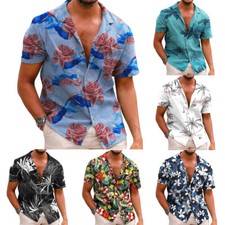 Mens Hawaiian Floral Print