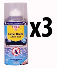3 x Zero In Carpet Beetle