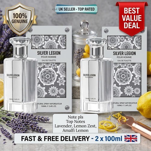 100ml mens eau toilette - 2x,