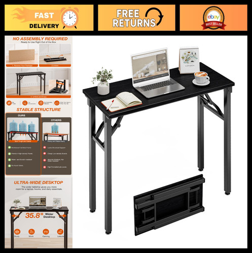 Compact folding computer desk - compact,