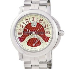 Gerald Genta Arena Bi-Retro Date BSP.Y.10 Overhauled Gold x Red Retrograde