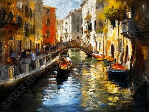Venice italy canal wall art - italy,