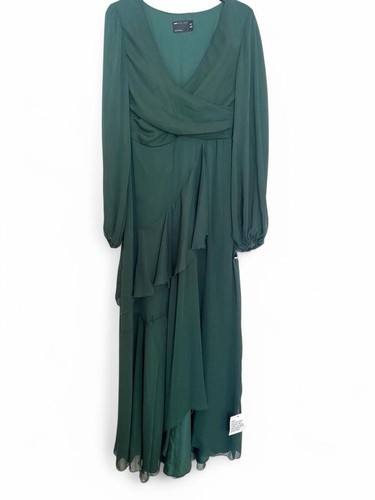 Bnwt asos green wrap waist - asos,