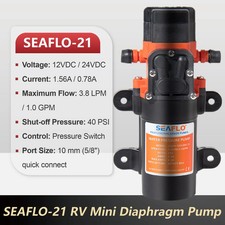 12/24V RV Diaphragm Water Pump