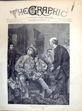 Antique Old Print 1871 Behind Scene Theatre Actors Stage Waits Sir Johnson 19th