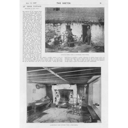 Typical irish cottage with a - cottage,