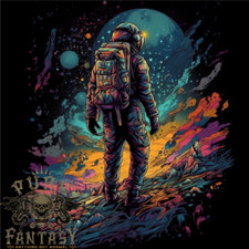 An Astronaut on an Alien Planet Spaceman Mens Light Cotton T-Shirt