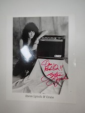 Real Autograph Of Steve Lynch