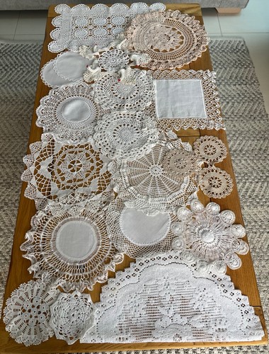 Vintage crochet doily - , bundle