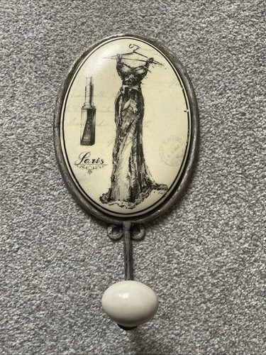 Vintage style coat hook metal - vintage,