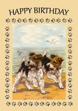 WIRE FOX TERRIER DOG BIRTHDAY