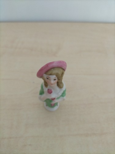Antique ceramic pin - antique,