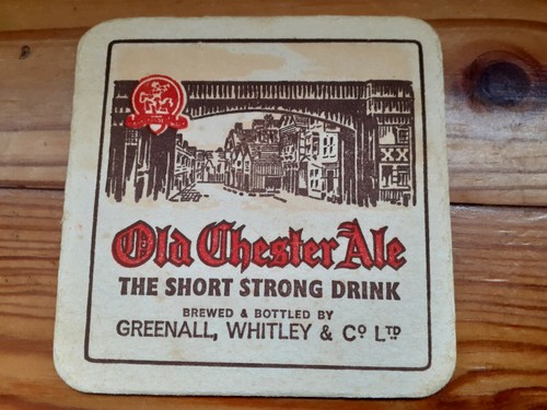 Greenhall whitley beer mat - greenhall,