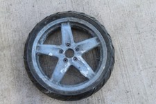 16164 Piaggio X9 Rear Wheel Rim 14x3.5 Paint Flaking with OK Conti FLAT Tyre