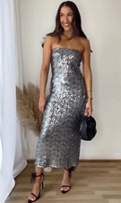 BNWT Zara Silver Stretch