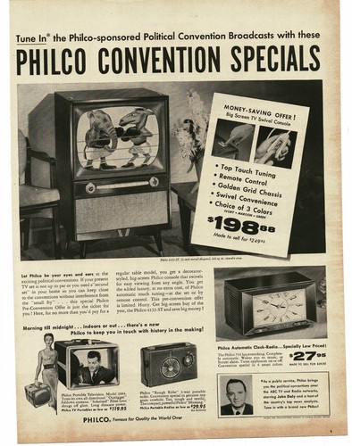 1956 philco television - philco,