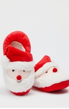 Childrens Christmas Santa Slippers Size Childrens 1-2