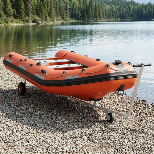 Adjustable boat trailer with - boat,