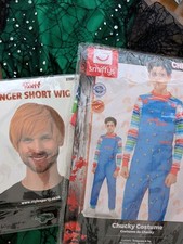 Halloween Costume Bundle - Chucky, wig and Witches dress