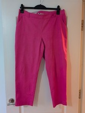 Women's  Jorli Pink Trousers Size 16 . Cropped. Beautiful Design In The Fabric