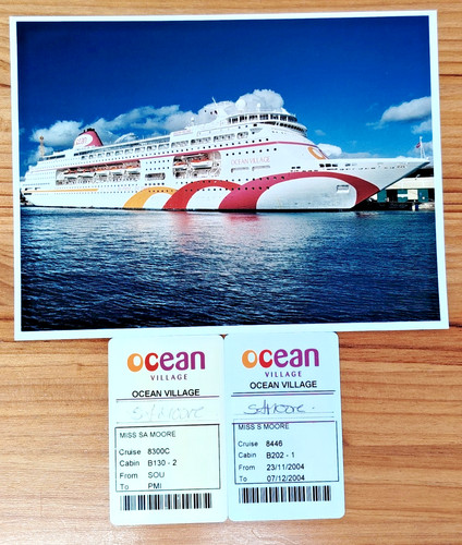 Cruise liner ocean - -, village