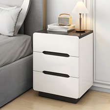 Pair Of Bedside Cabinets White