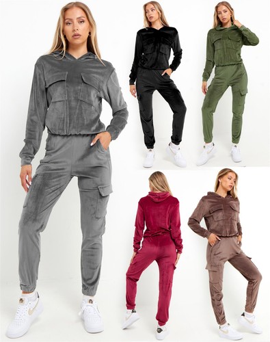 Womens 2pcs velour tracksuit - 2pcs,