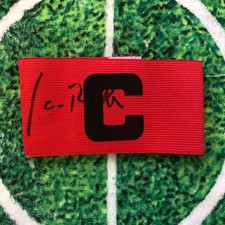 Ian Rush Of Wales, Liverpool, Juventus & Leeds Signed Captains Armband wCOA