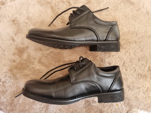 Boys black school shoes smart - boys,