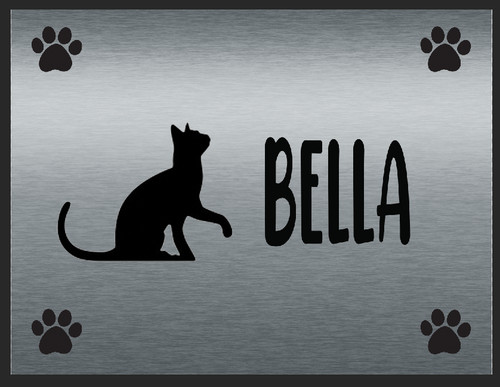 Personalised cat plaque - personalised,