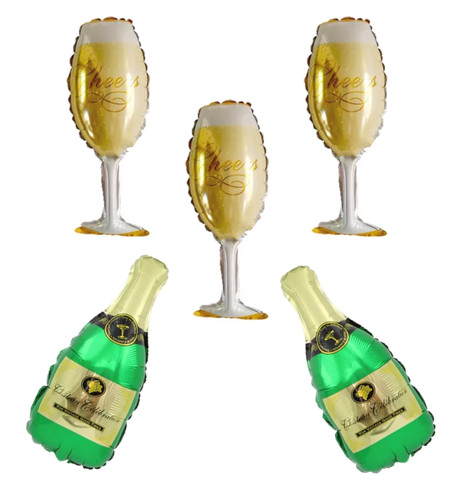 5pcs mix mini - mini, champagne