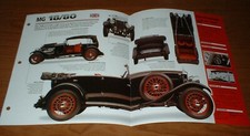 1930 MG 18/80 MKI Spec Sheet