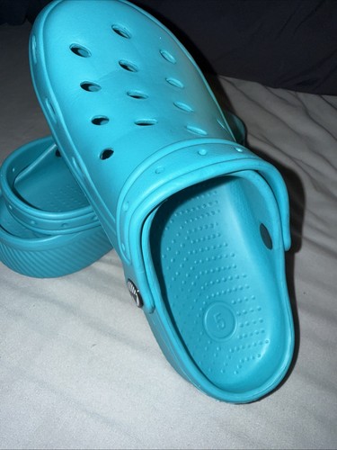 Croc style shoes - style, turquoise