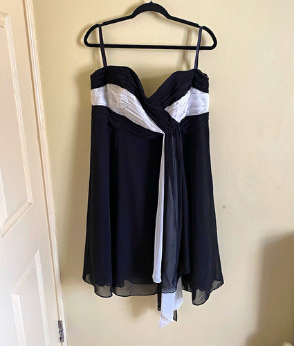 Debut black white chiffon - black,
