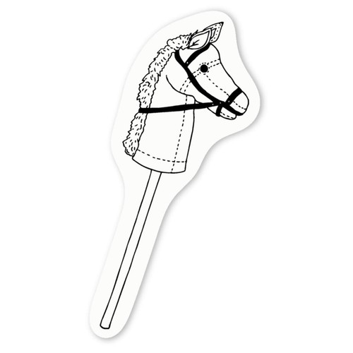 Hobby horse decal - 'hobby,